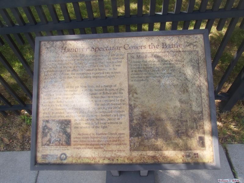 The Hanover Spectator Covers the Battle Marker is mostly illegible. June 2017. image. Click for full size.