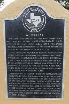 Whiteflat Marker. Click for full size. Whiteflat Marker image. Click for full size.