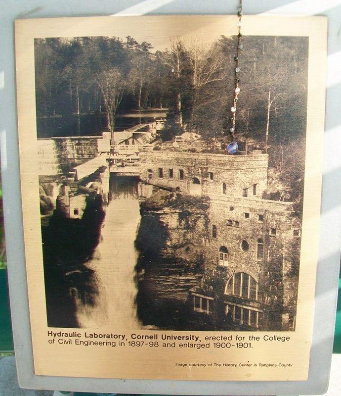 Hydraulic Laboratory, Cornell University Marker image. Click for full size.