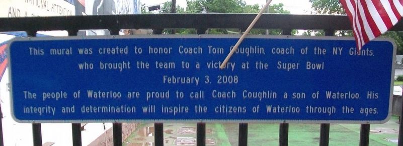 Coach Tom Coughlin Marker image. Click for full size.