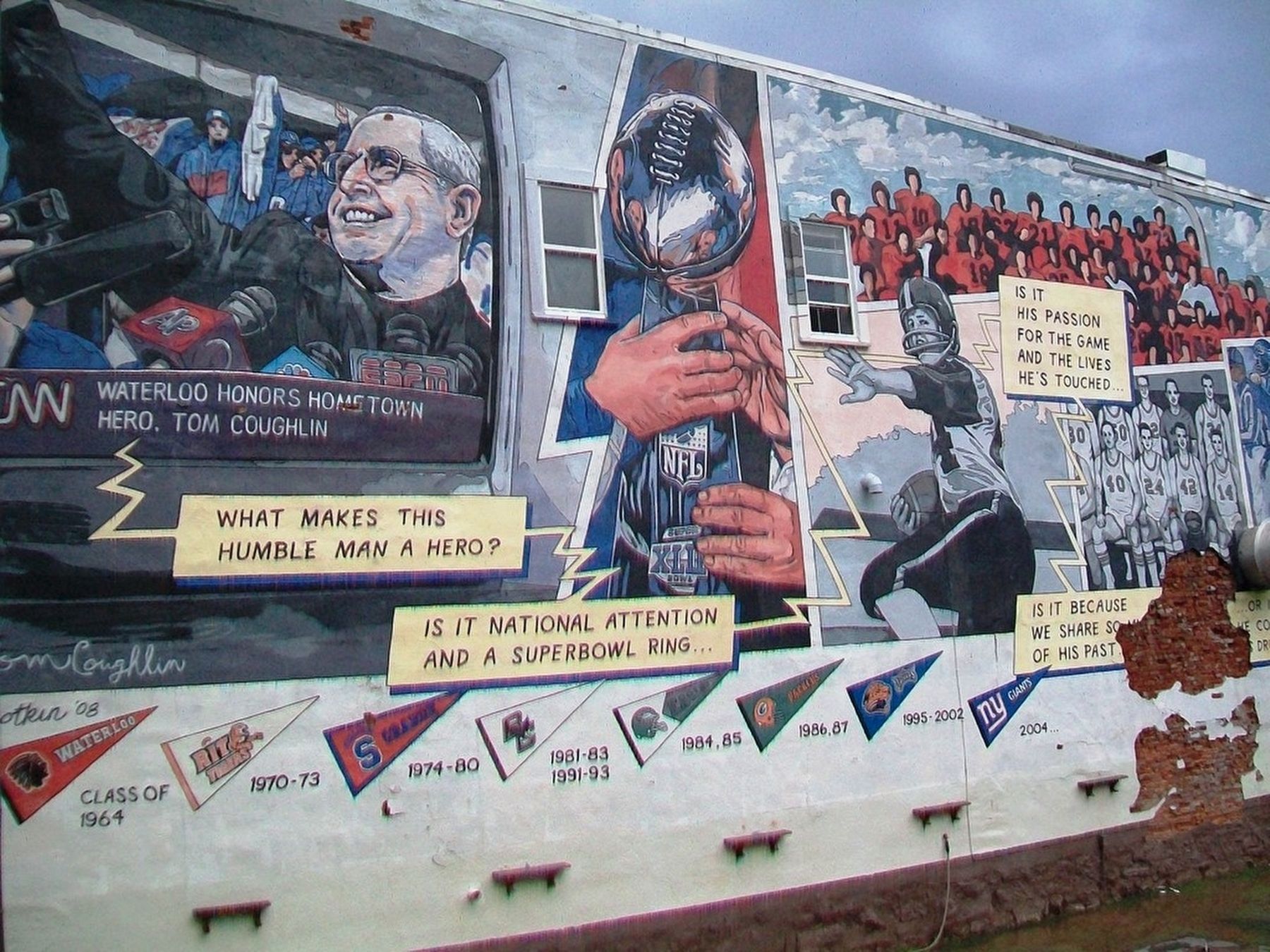 Coach Tom Coughlin Mural image. Click for full size.