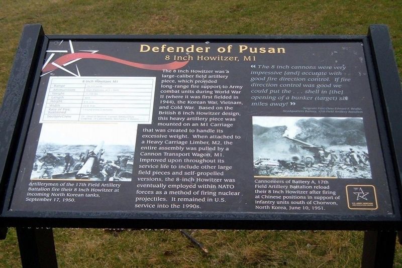 Defender of Pusan Marker image. Click for full size.