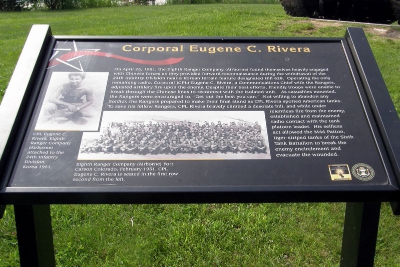 Corporal Eugene C. Rivera Marker image. Click for full size.