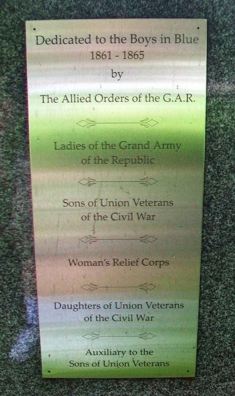 Civil War Memorial Sponsors image. Click for full size.