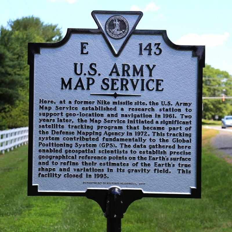 U.S. Army Map Service Marker image. Click for full size.
