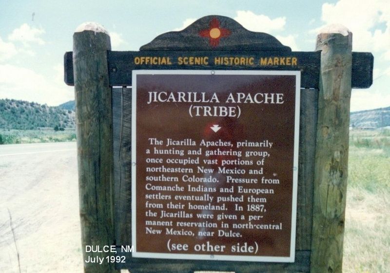 Jicarilla Apache (Tribe) Marker image. Click for full size.