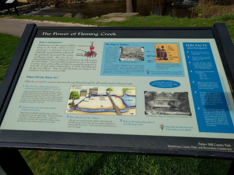 The Power of Fleming Creek Marker image. Click for full size.