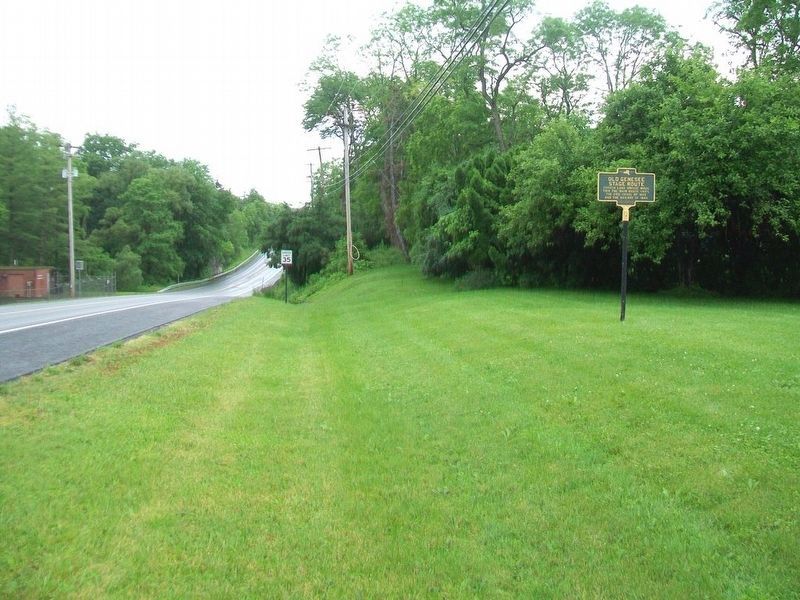 Old Genesee Stage Route Marker image. Click for full size.