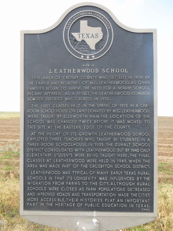 Site of Leatherwood School Marker image. Click for full size.
