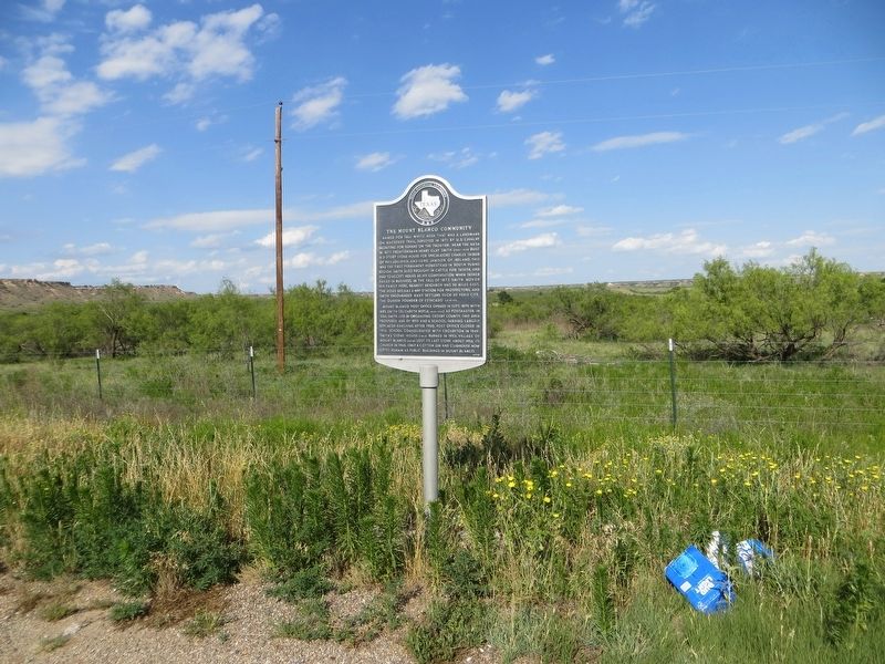 The Mount Blanco Community Marker image. Click for full size.