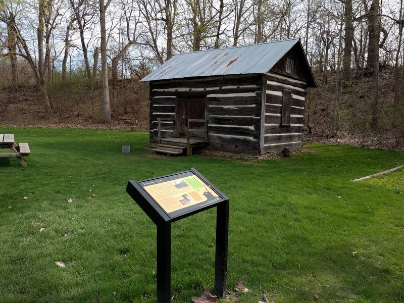 Frontier Cozy Marker and Log Cabin image. Click for full size.