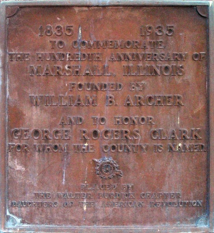 Marshall Illinois Marker image. Click for full size.