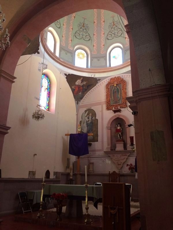 A view of the altar of St. Sebastian's Temple image. Click for full size.