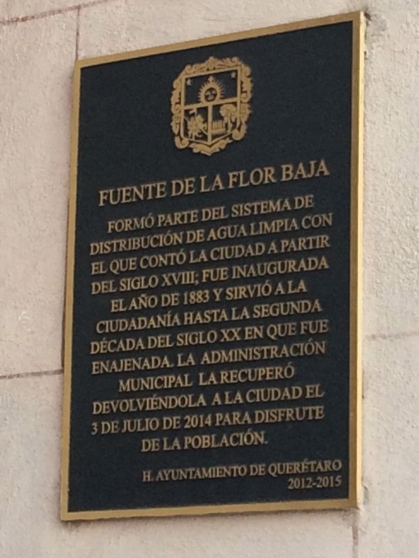The Flor Baja Fountain Marker image. Click for full size.