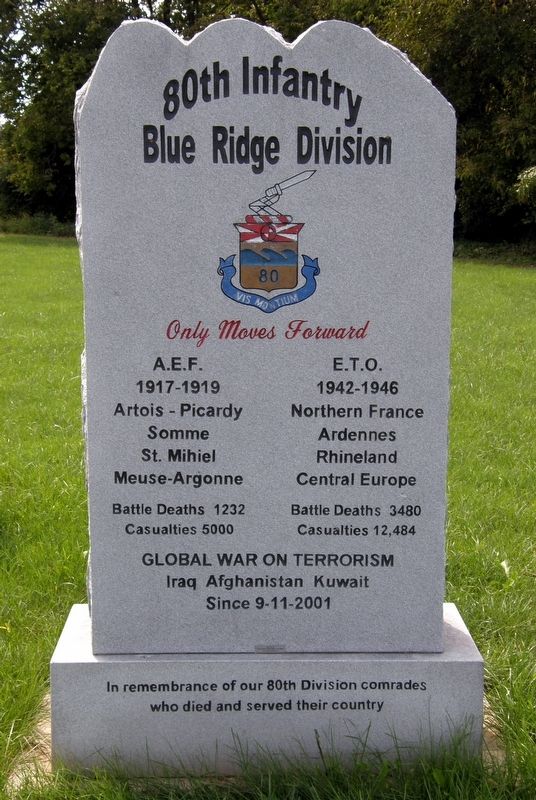 80th Infantry Marker image. Click for full size.