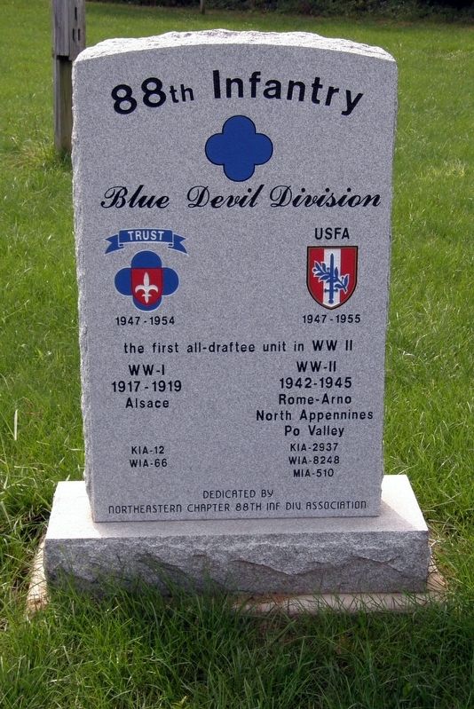 88th Infantry Marker - obverse image. Click for full size.