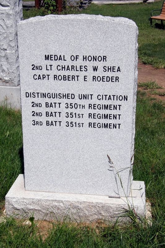 88th Infantry Marker - reverse image. Click for full size.