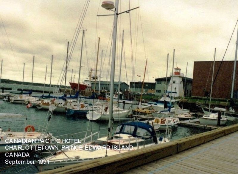 Dock at the Canadian Pacific Hotel, Charlottetown, PEI image. Click for full size.