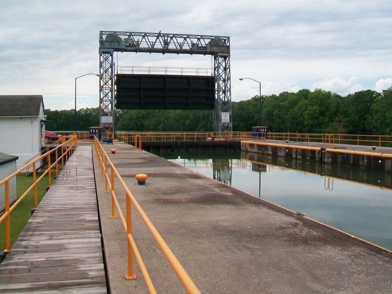 Cayuga-Seneca Canal Lock 3 and Guard Gate. Click for full size. Cayuga-Seneca Canal Lock 3 and Guard Gate image. Click for full size.