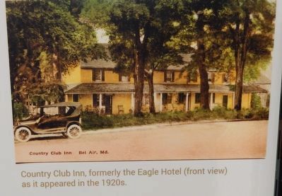 Country Club Inn, formerly the Eagle Hotel (front view) as it appeared in the 1920s. image. Click for full size.