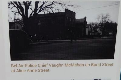 Bel Air Police Chief Vaughn McMahon on Bond Street at Alice Anne Street. image. Click for full size.