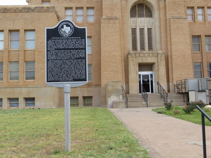 Cottle County Courthouse Marker image. Click for full size.