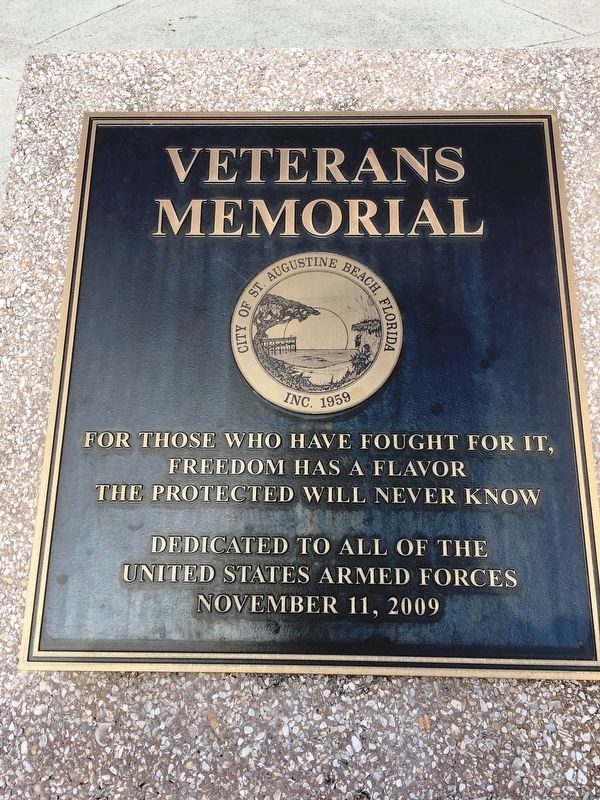 Veterans Memorial Marker. Click for full size. Veterans Memorial Marker image. Click for full size.