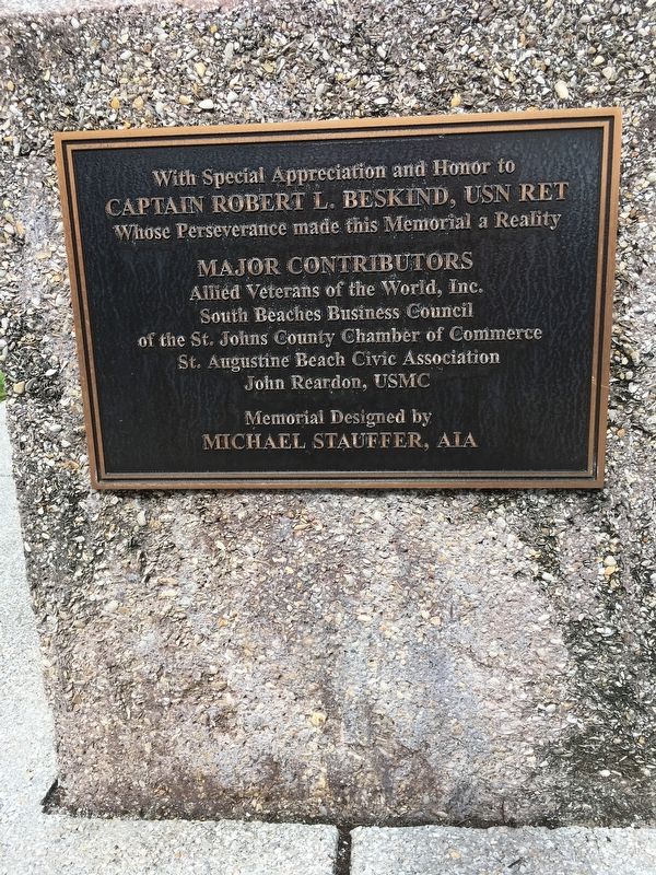 Veterans Memorial Acknowledgement Plaque. Click for full size. Veterans Memorial Acknowledgement Plaque image. Click for full size.