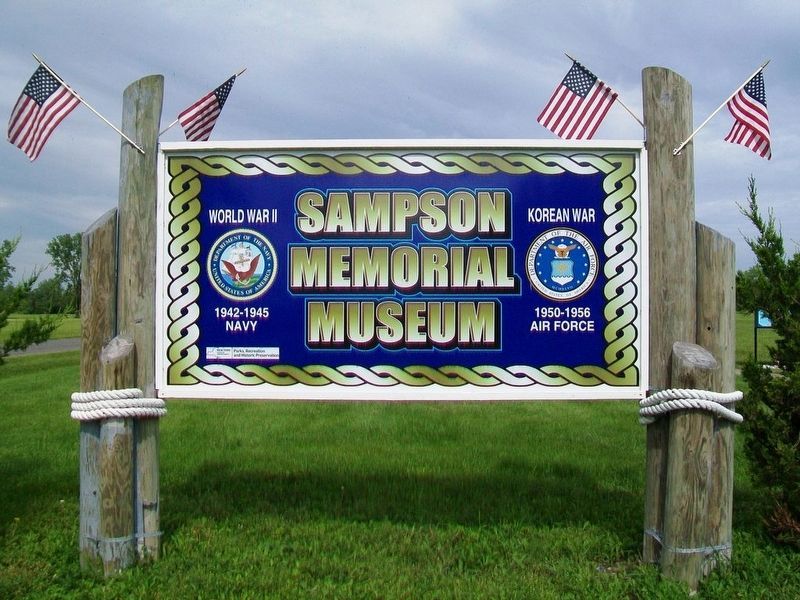 Sampson Memorial Museum Sign image. Click for full size.