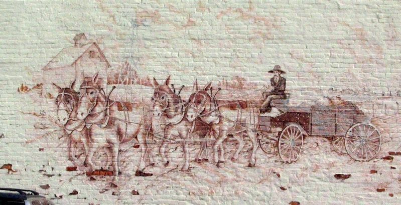 National Road / US 40 Mural<br>Marshall Illinois image. Click for full size.