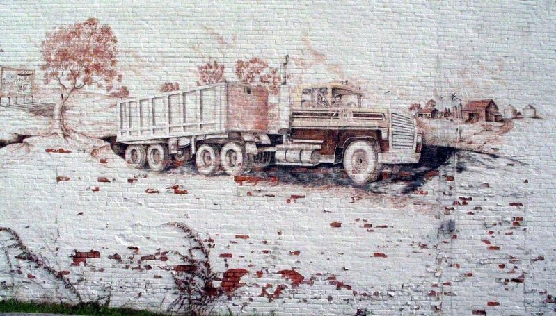 National Road / US 40 Mural<br>Marshall Illinois image. Click for full size.