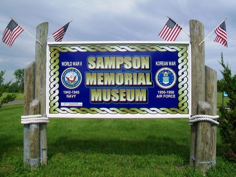 Sampson Memorial Museum Sign image. Click for full size.