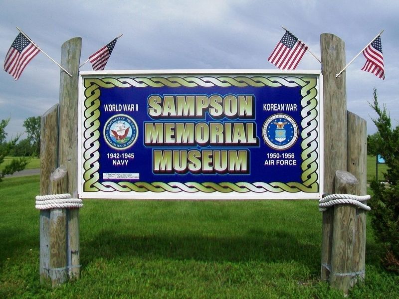 Sampson Memorial Museum Sign. Click for full size. Sampson Memorial Museum Sign image. Click for full size.