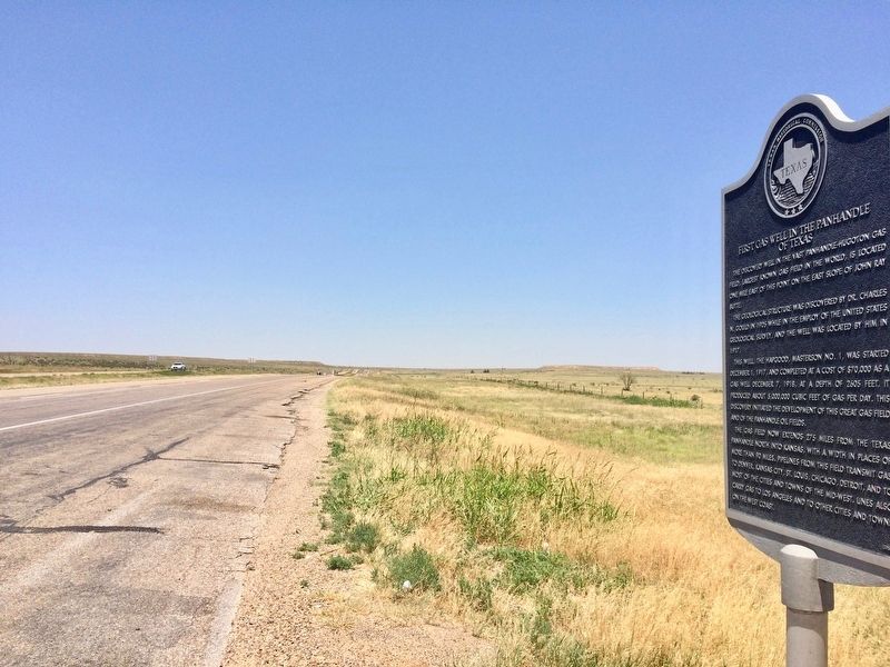 View from marker north on U.S. Highway 287/87. image. Click for full size.