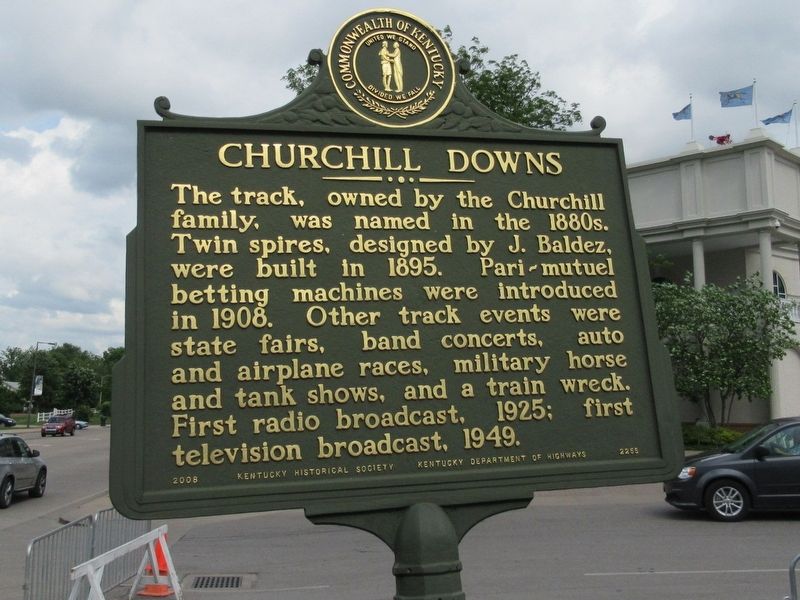 Churchill Downs Marker image. Click for full size.