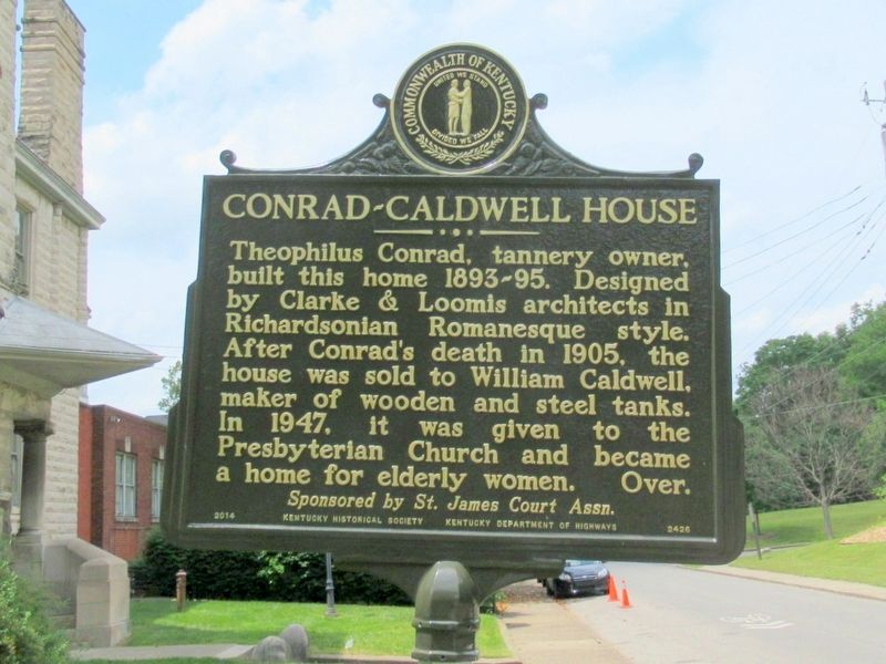 Conrad-Caldwell House Marker image. Click for full size.