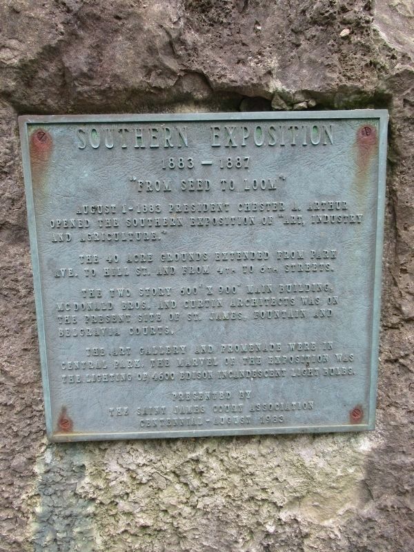 Southern Exposition Marker image. Click for full size.