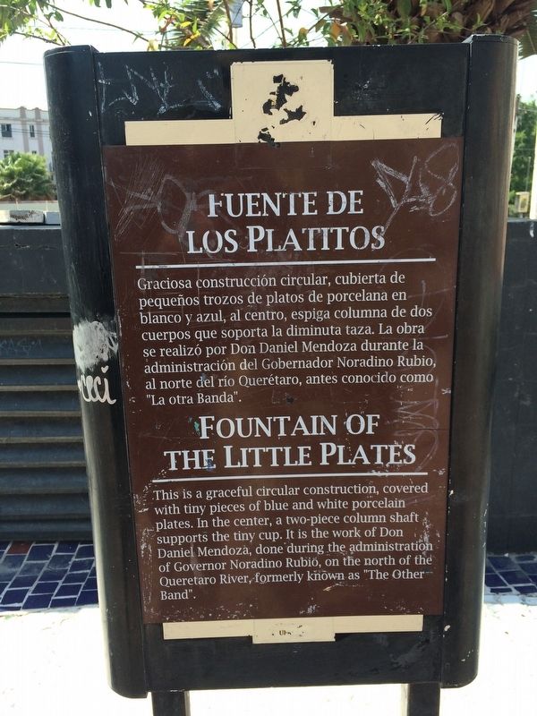 The Fountain of the "Little Plates" Marker. Click for full size. The Fountain of the "Little Plates" Marker image. Click for full size.