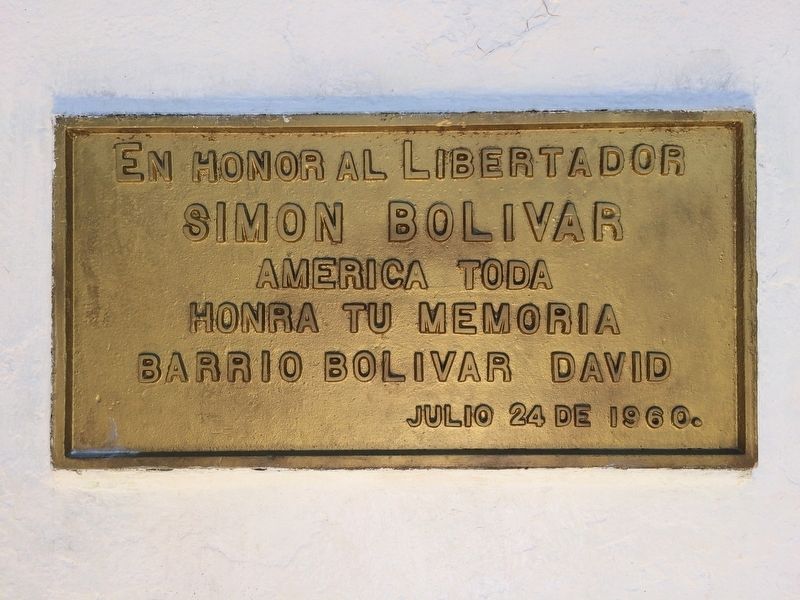 Simón Bolívar Marker. Click for full size. Simón Bolívar Marker image. Click for full size.