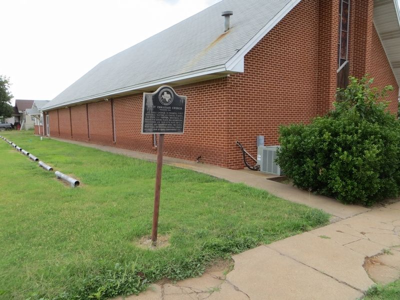 First Christian Church Marker. Click for full size. First Christian Church Marker image. Click for full size.