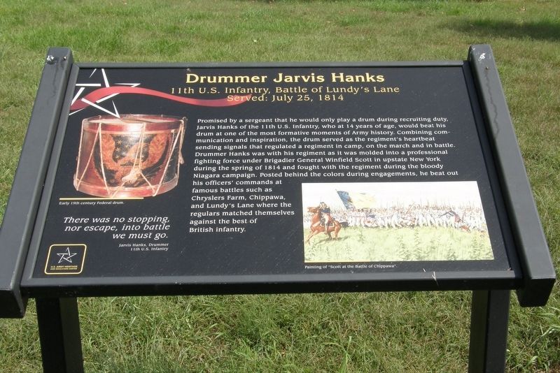 Drummer Jarvis Hanks Marker image. Click for full size.