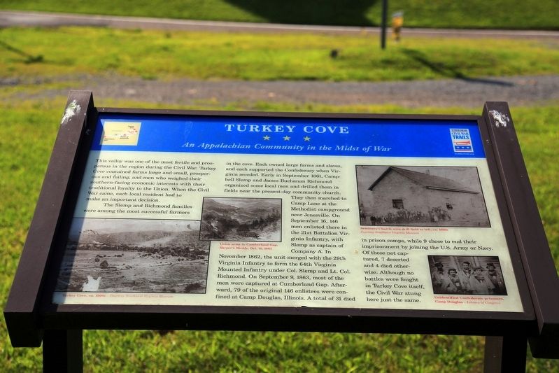 Turkey Cove Marker. Click for full size. Turkey Cove Marker image. Click for full size.