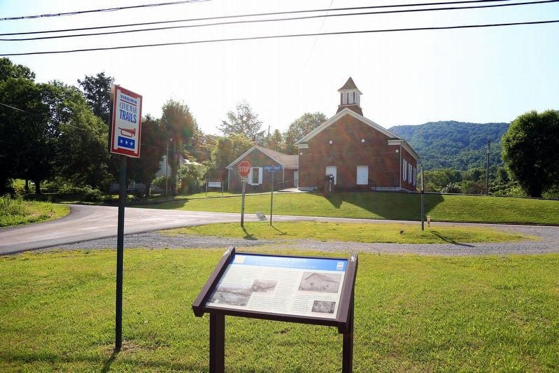 Turkey Cove Marker and Seminary United Methodist Church image. Click for full size.