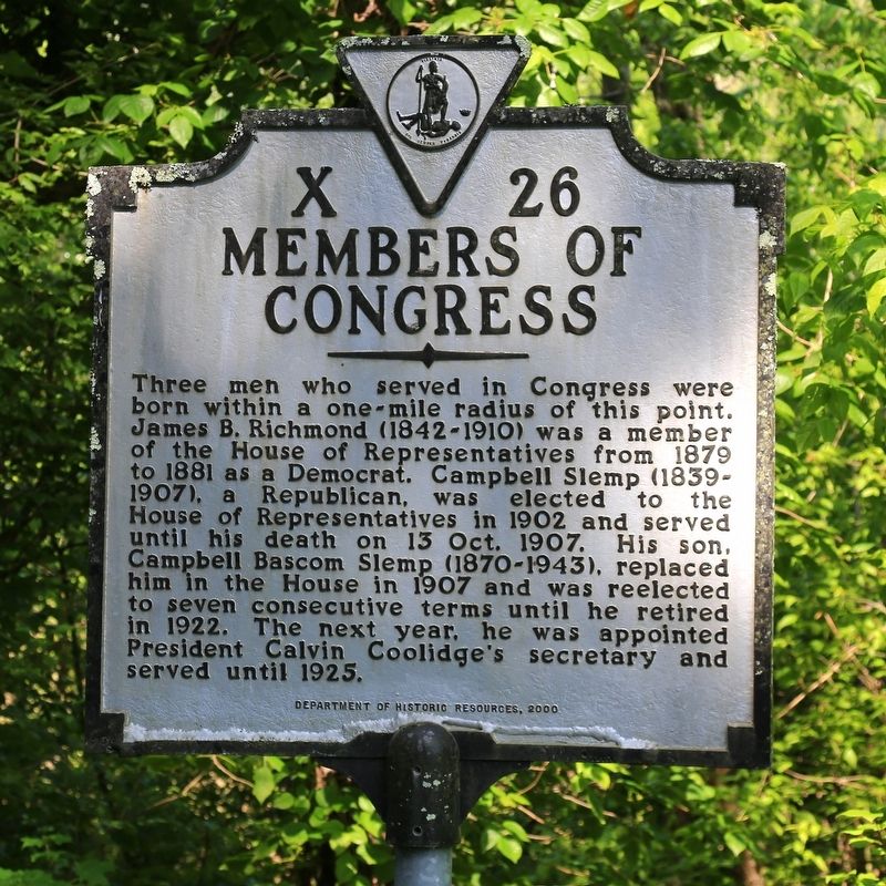 Members of Congress Marker. Click for full size. Members of Congress Marker image. Click for full size.