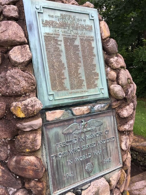Veterans Memorials at Waldron Spring. Click for full size. Veterans Memorials at Waldron Spring image. Click for full size.