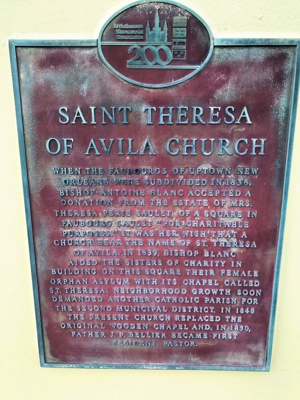 St. Theresa of Avila Church Marker image. Click for full size.