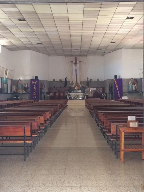 An interior view of the Parish of the Holy Family (Sagrada Familia) of David.. Click for full size. An interior view of the Parish of the Holy Family (Sagrada Familia) of David. image. Click for full size.