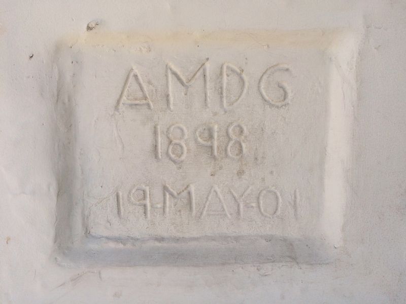 The dedication stone for the Parroquia de la Sagrada Familia of David.. Click for full size. The dedication stone for the Parroquia de la Sagrada Familia of David. image. Click for full size.