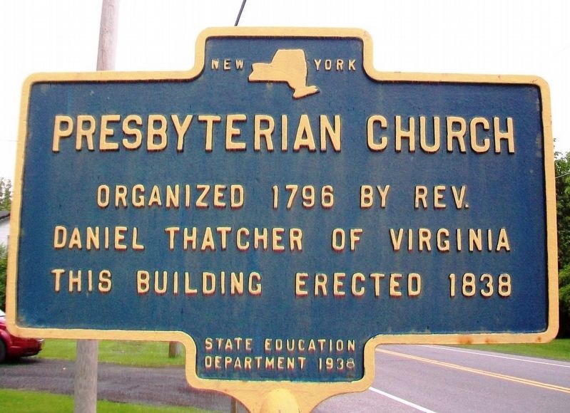 Presbyterian Church Marker. Click for full size. Presbyterian Church Marker image. Click for full size.