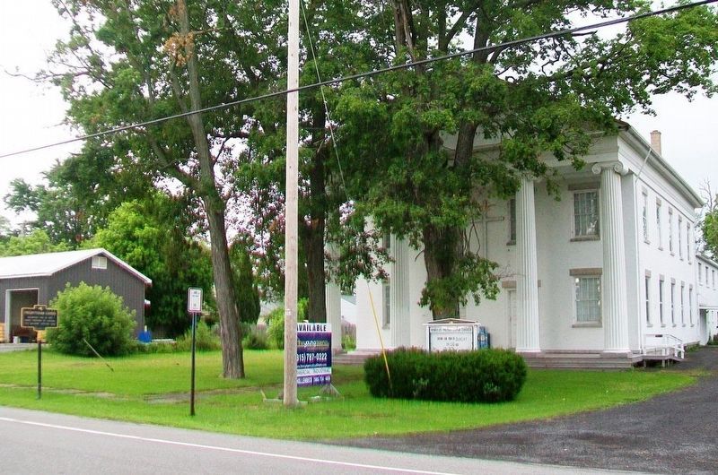 Romulus Presbyterian Church and Marker. Click for full size. Romulus Presbyterian Church and Marker image. Click for full size.